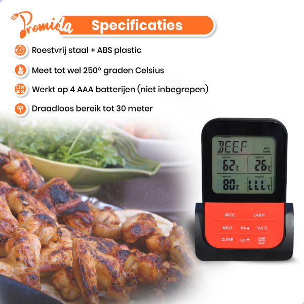 9. Specificaties vleesthermometer